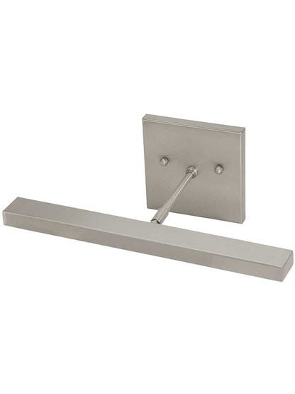 Horizon Direct-Wire 12 inch LED Picture Light in Satin Nickel.